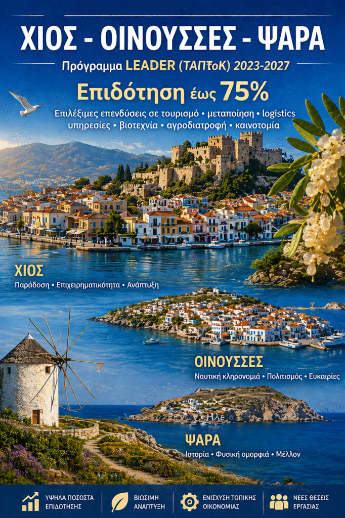 Πρόγραμμα LEADER Χίου – Ενίσχυση Τοπικής Επιχειρηματικότητας